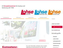 Tablet Screenshot of lohse-gmbh.com